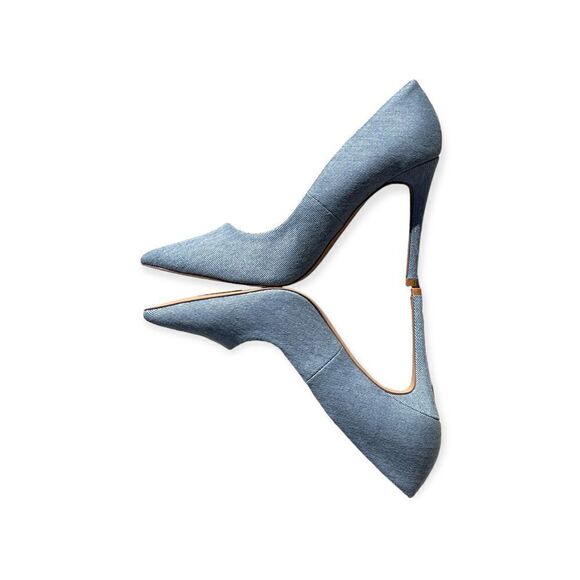 Justfab Blue Gisselle Pointy Toe High Heels Size 10 - Picture 5 of 11